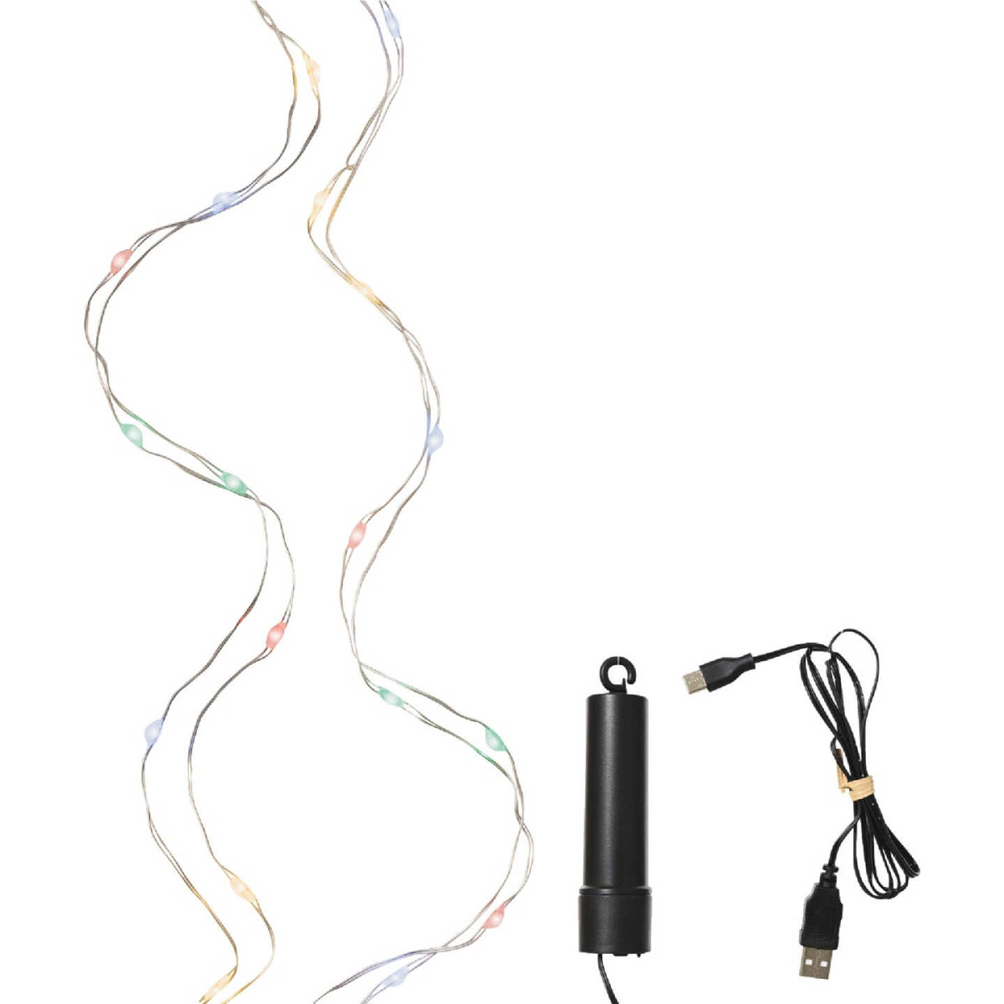 Lumineo 50-Bulb Multi Micro LED Duracharge Battery Operated Light Set Image 1