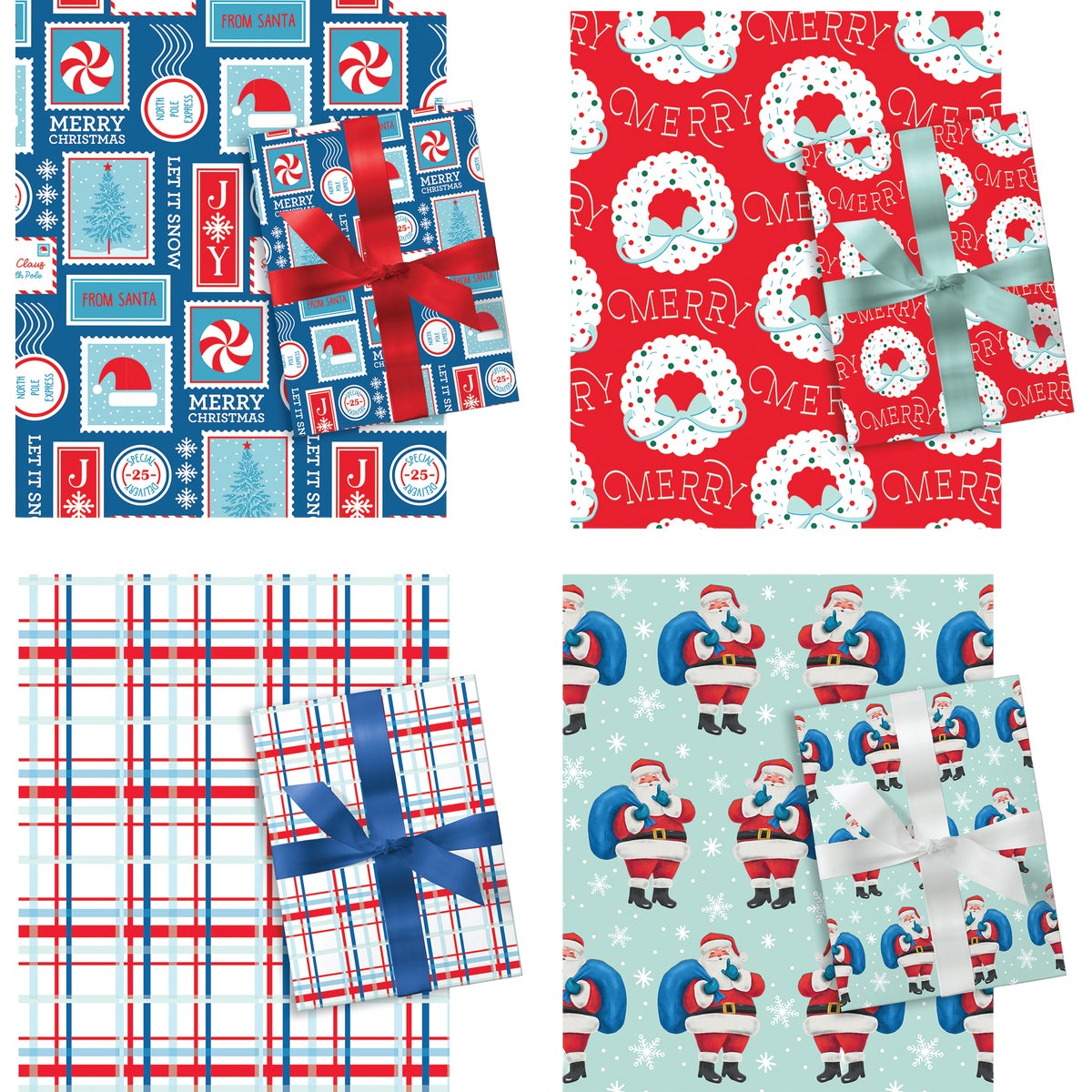 Paper Images Traditional 30 In. Christmas Gift Wrapping Paper