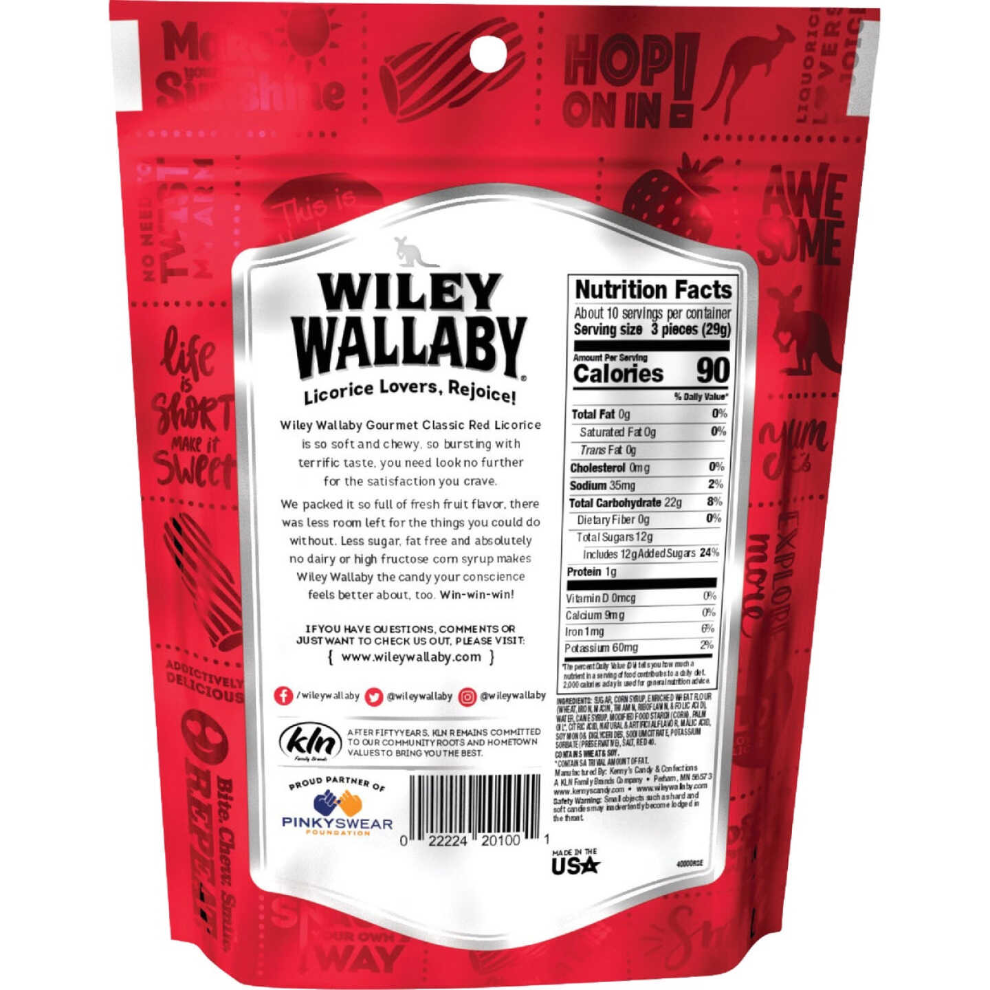 Wiley Wallaby Red Licorice 10 Oz. Candy Image 2