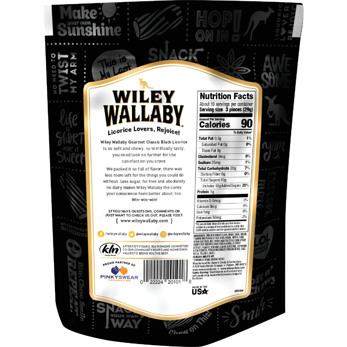 Wiley Wallaby Black Licorice 10 Oz. Candy Image 2