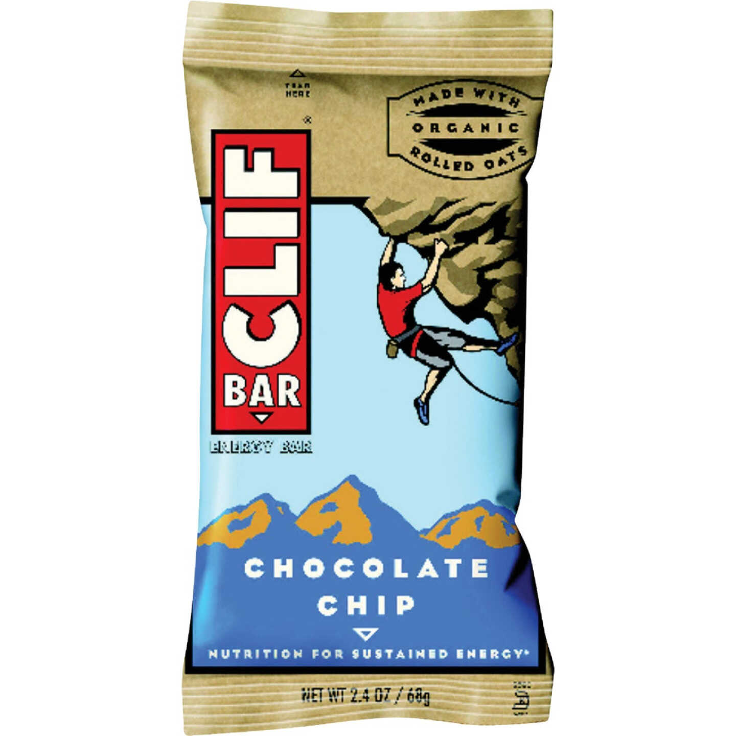 Clif Bar Chocolate Chip 2.4 Oz. Energy Nutrition Bar Image 1