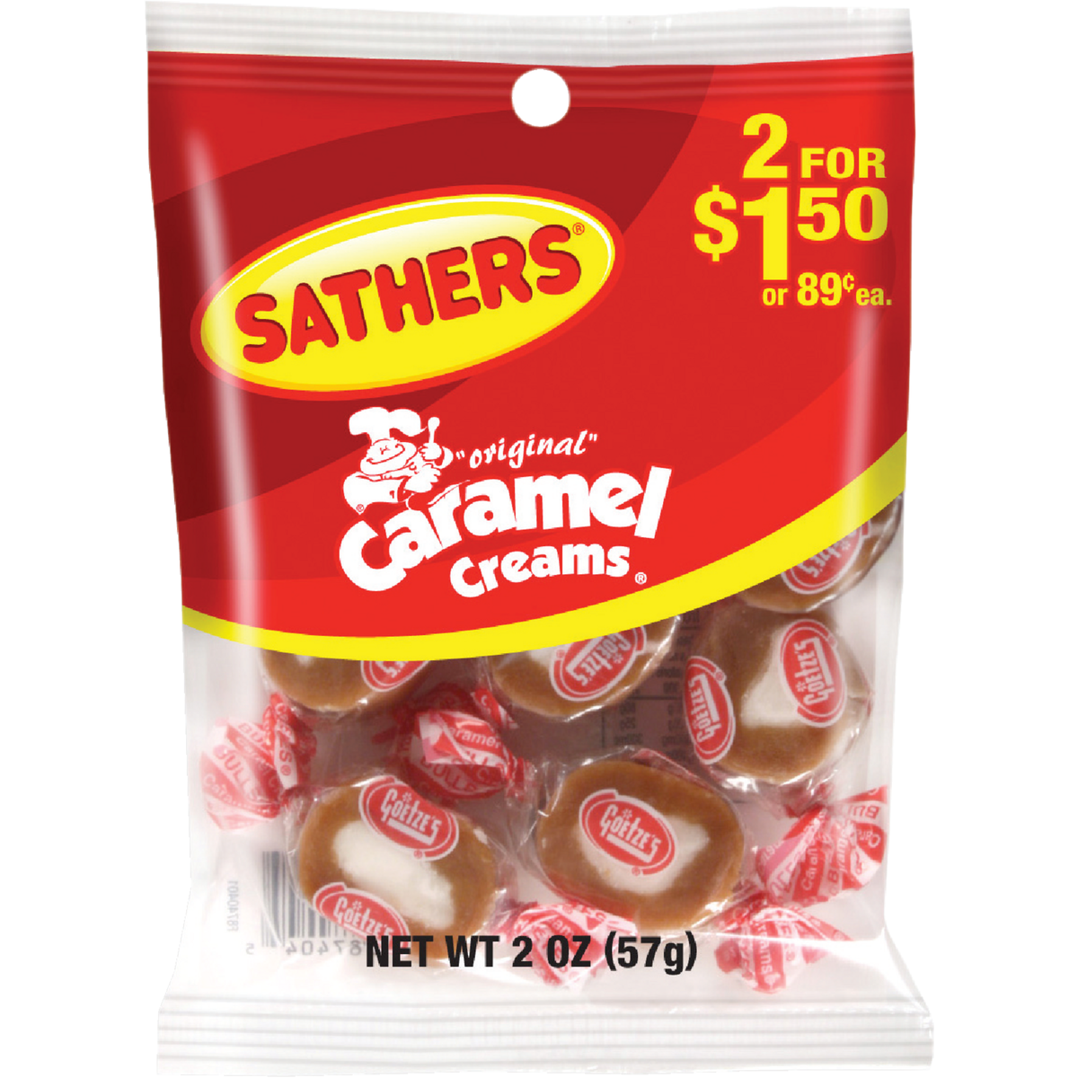 Gurley's 1.75 Oz. Caramel Creams