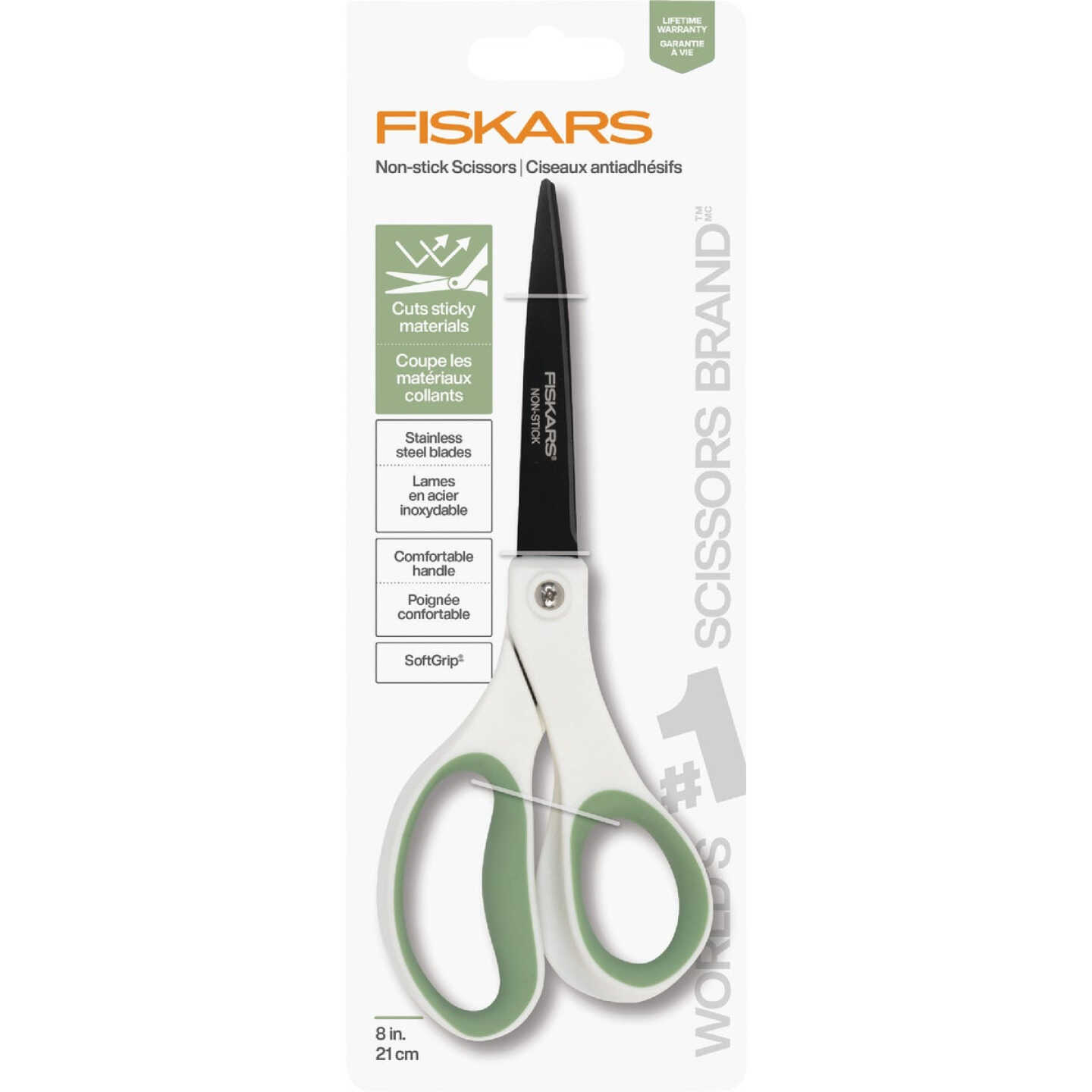 Fiskars 8 In. Multipurpose Titanium-Coated Stainless Steel Scissors Image 1