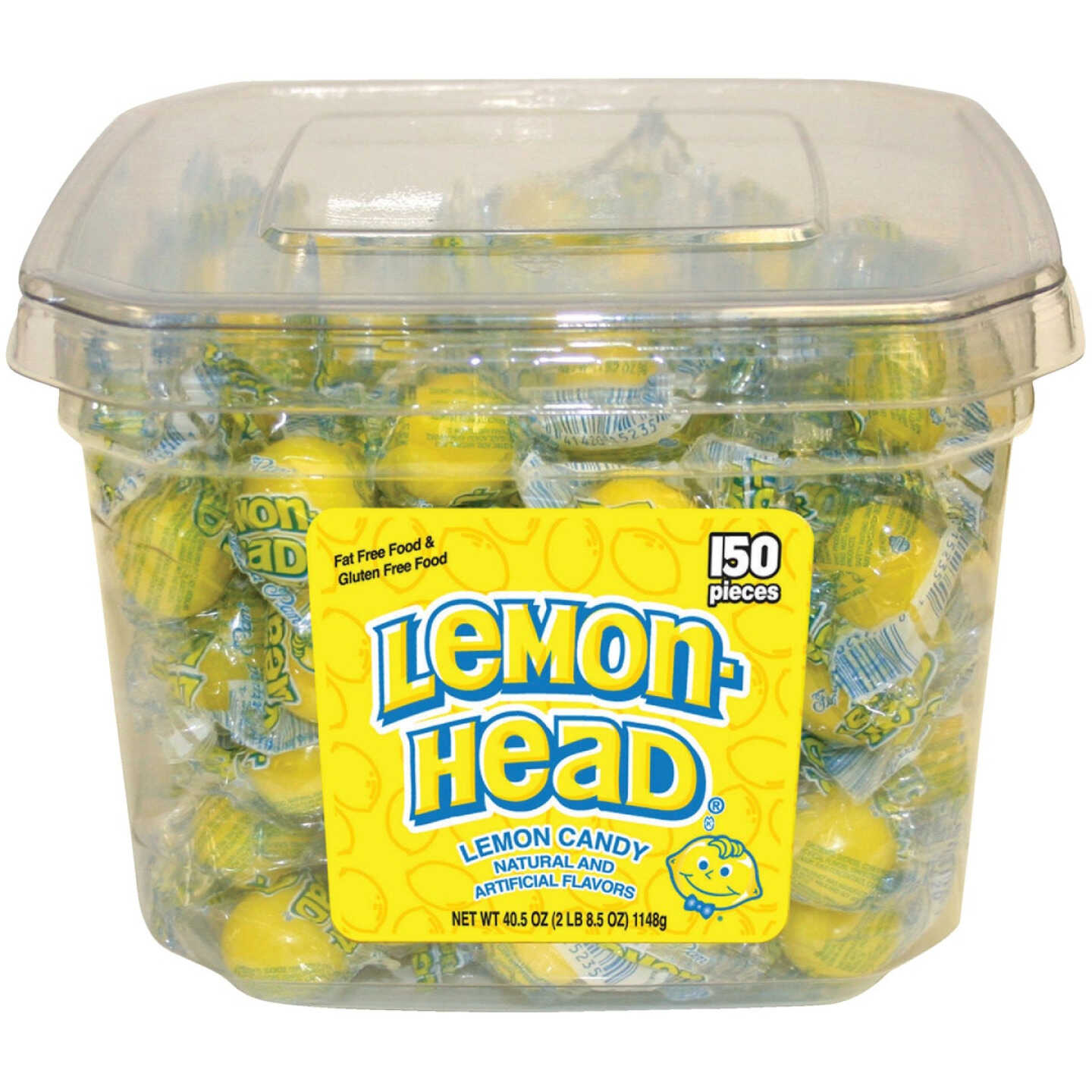 Lemon Head 0.3 Oz. Individually Wrapped Lemon Candy Display (150-Count) Image 1