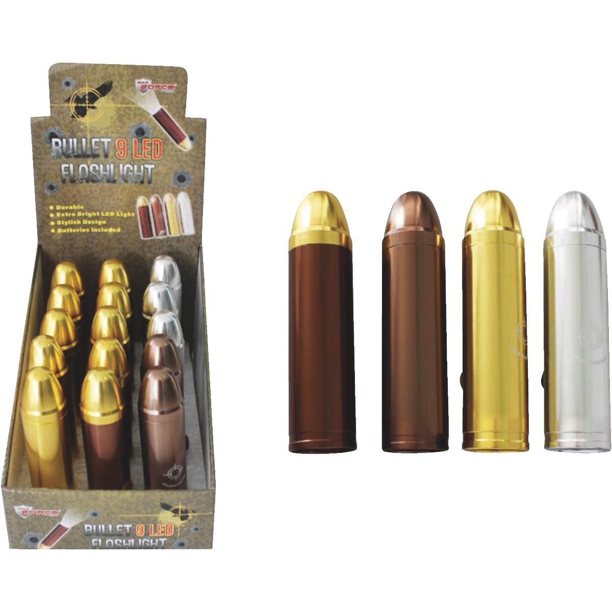 9 LED BULLET FLASHLIGHT