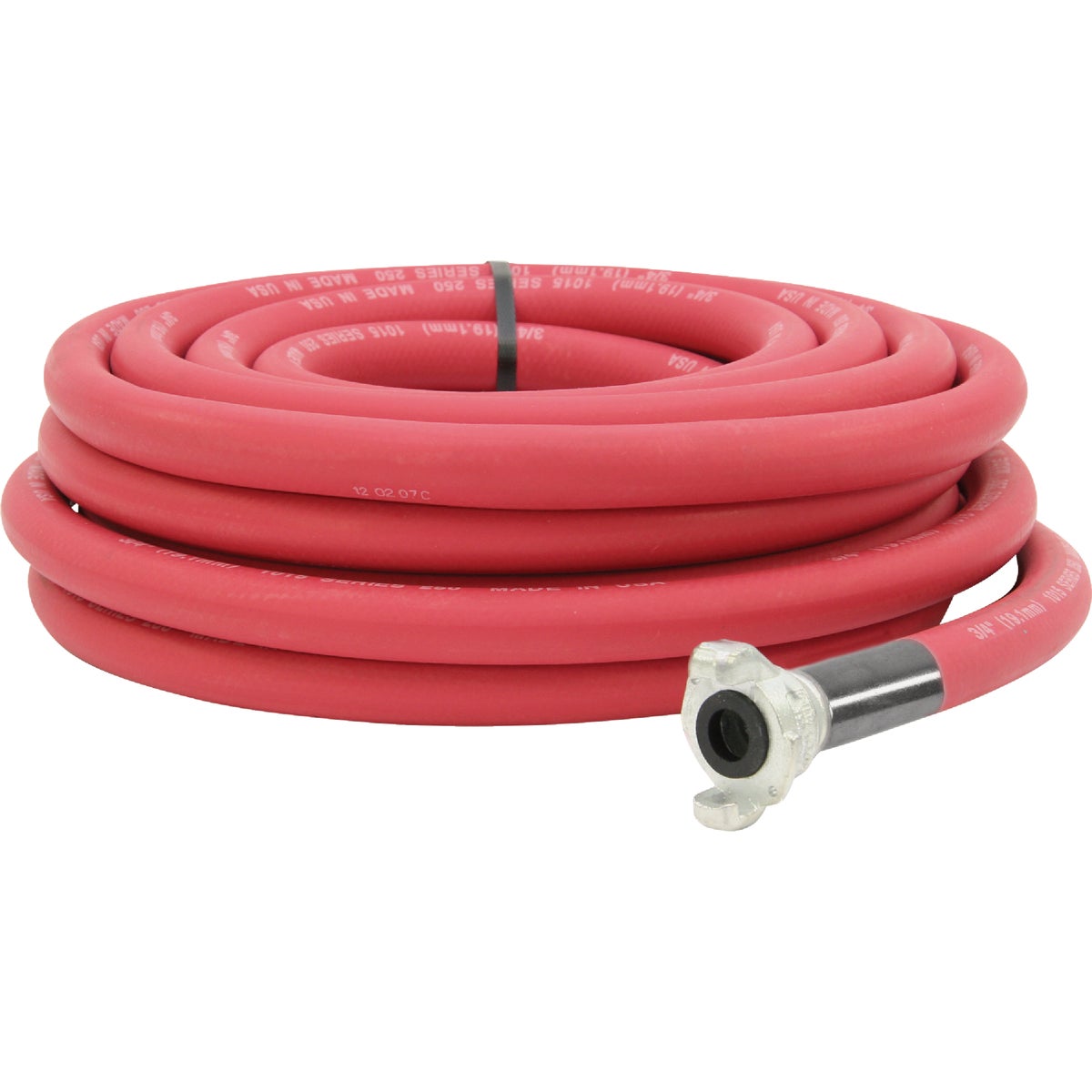 Goodyear 3/4 In. ID x 50 Ft. RED 300# Universal Chicago Coupling Utility Hose