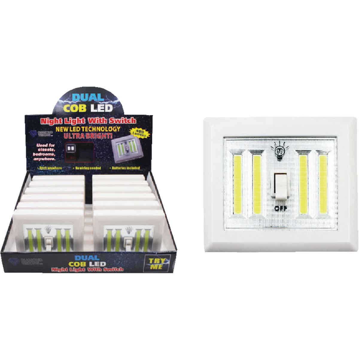 Diamond Visions Dual COB LED Night Light Switch