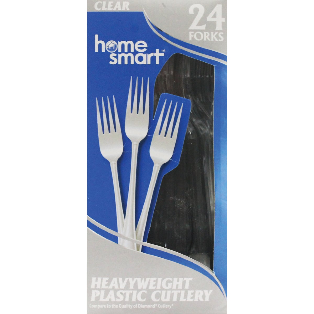Home Smart Heavy Duty Plastic Forks (24-Count)