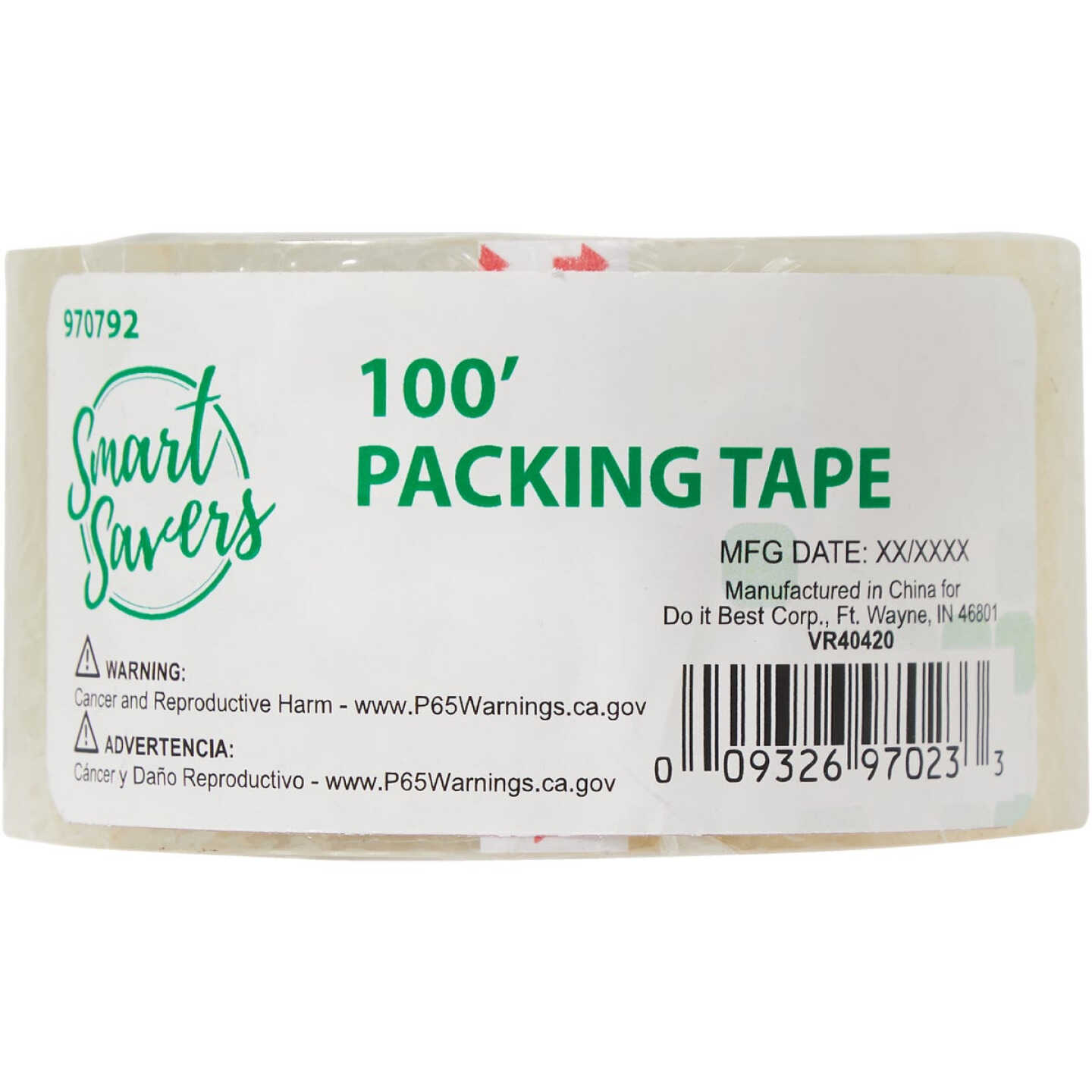 Smart Savers 4.80 cm x 100 Ft. Clear Packing Tape Image 2