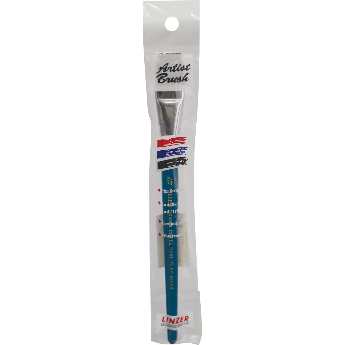  Linzer 3/4 In. Camel Hair Flat Water Color Artist Brush