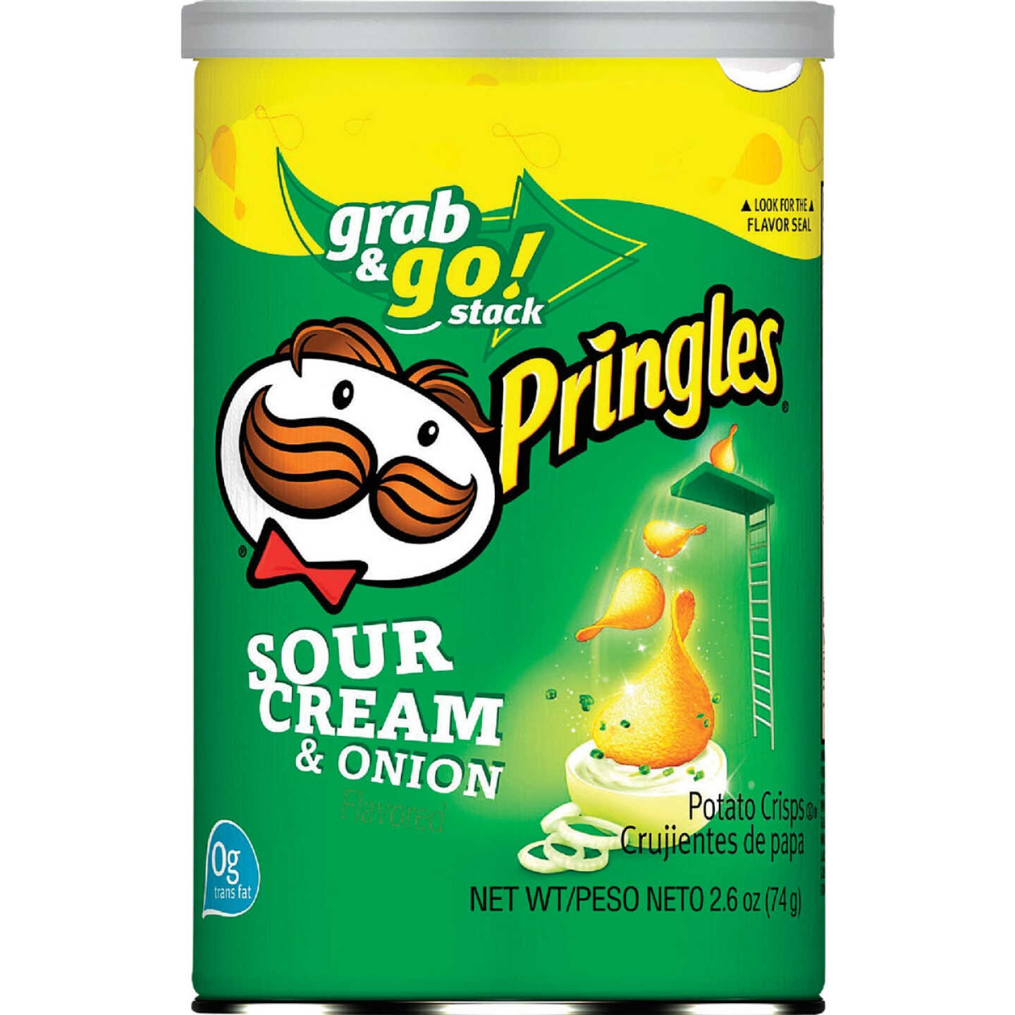 Pringles 2.5 Oz. Sour Cream & Onion Chips Image 1