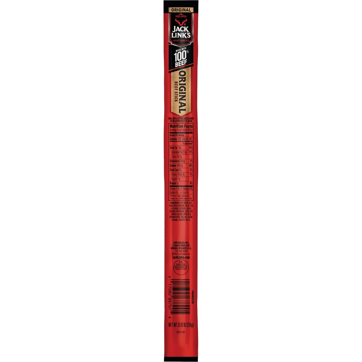 Jack Link's Original 0.92 Oz. Beef Stick Jerky