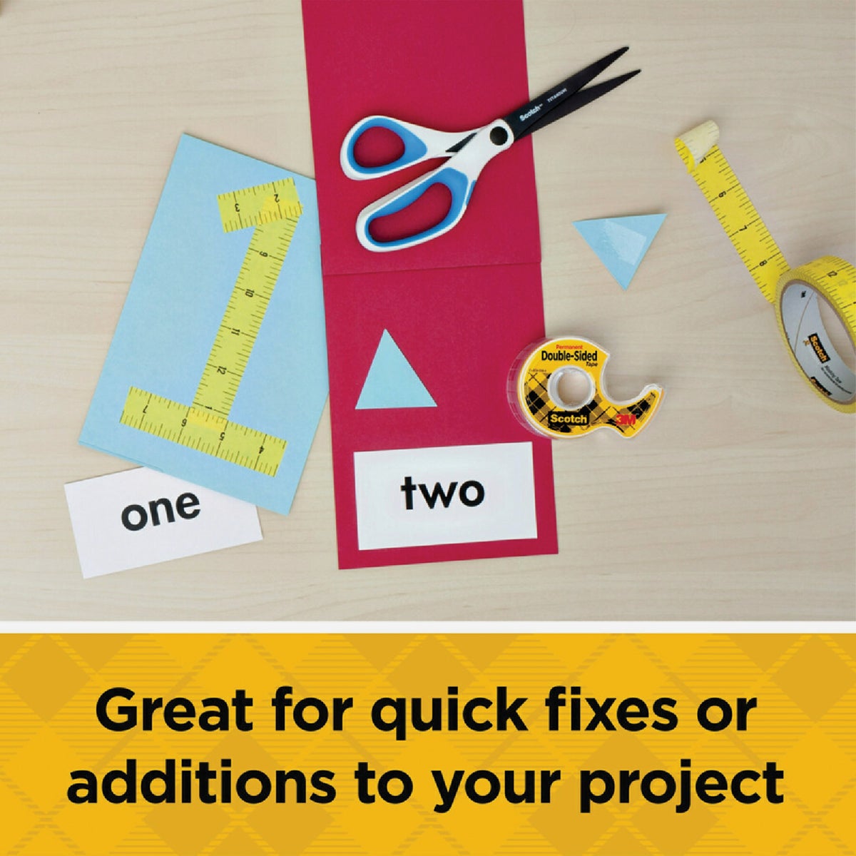 Scotch Permament Double Sided Tape, 1/2 In. x 250 In. Image 4