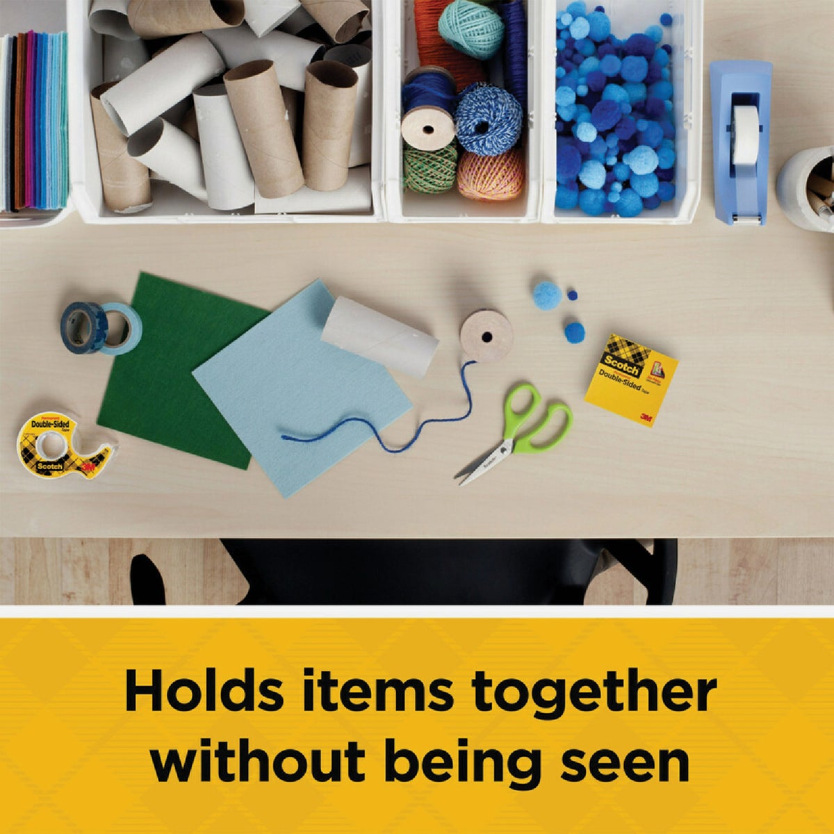 Scotch Permament Double Sided Tape, 1/2 In. x 250 In. Image 3