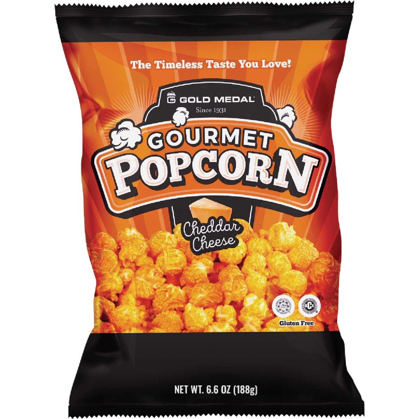 Gold Medal Gourmet 6.6 Oz. Cheddar Cheese Popcorn Image 1
