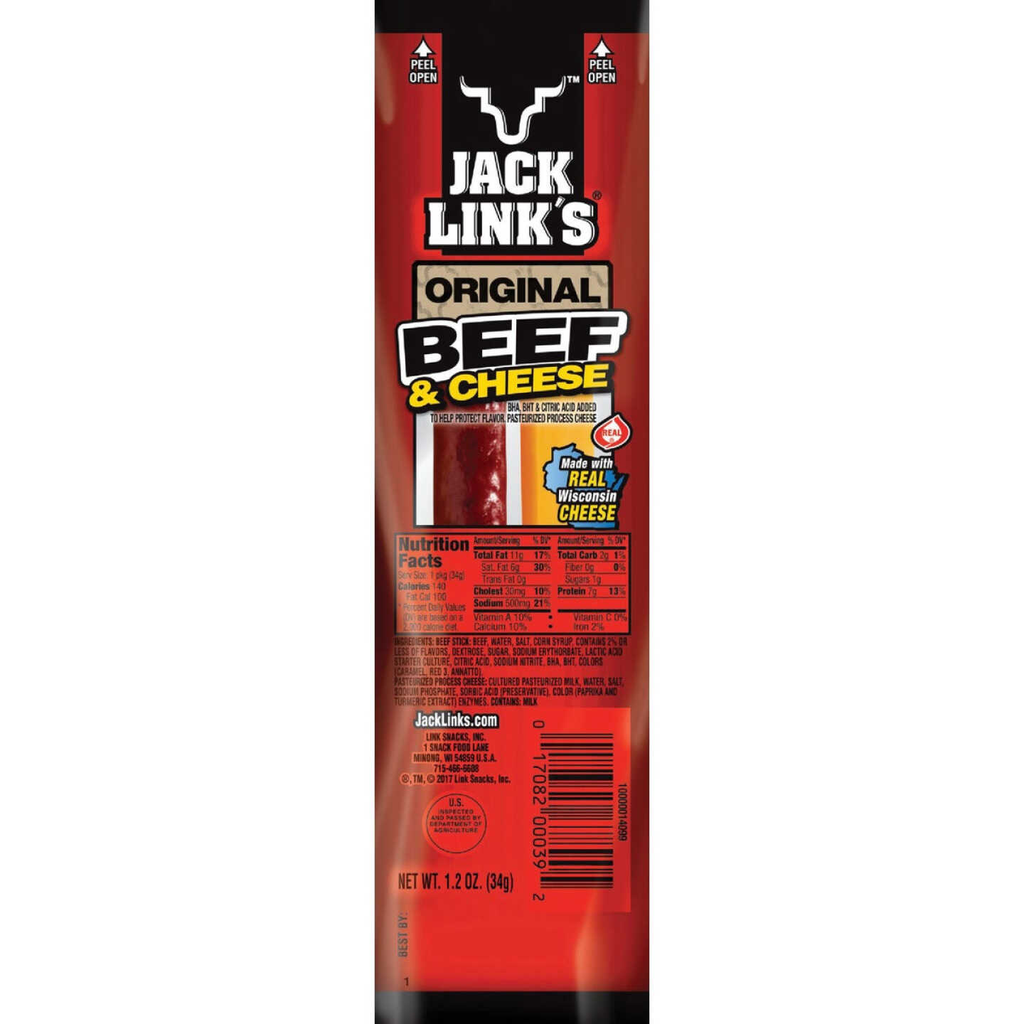 Jack Link's 1.2 Oz. Original Meat & Cheese Snack Image 1