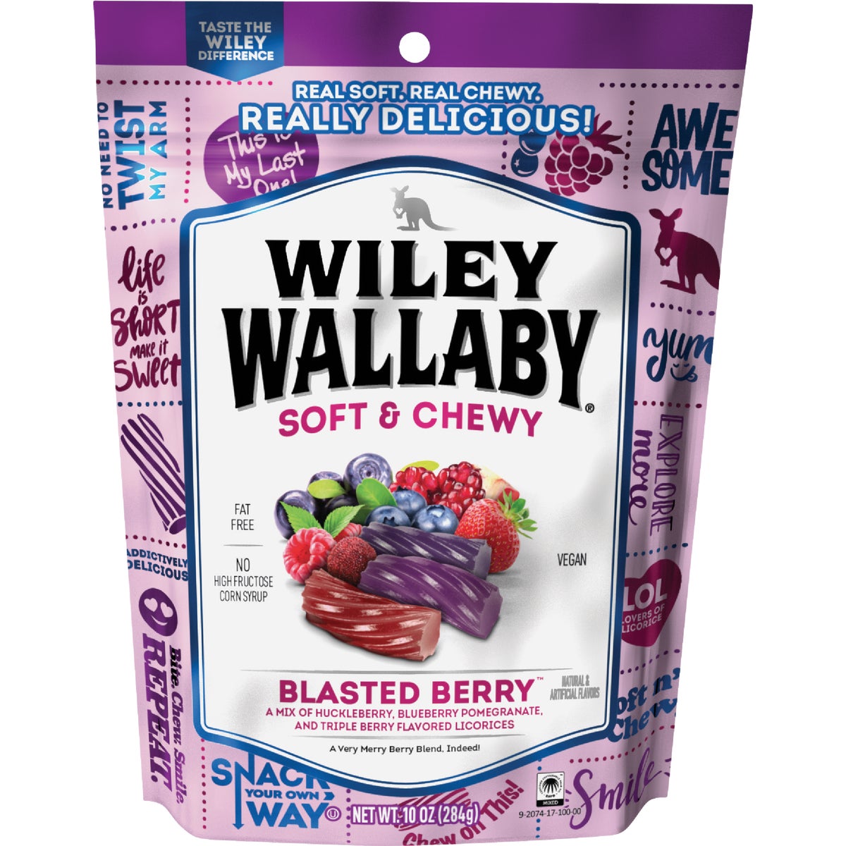 Wiley Wallaby Blasted Berry Licorice 10 Oz. Candy Image 1