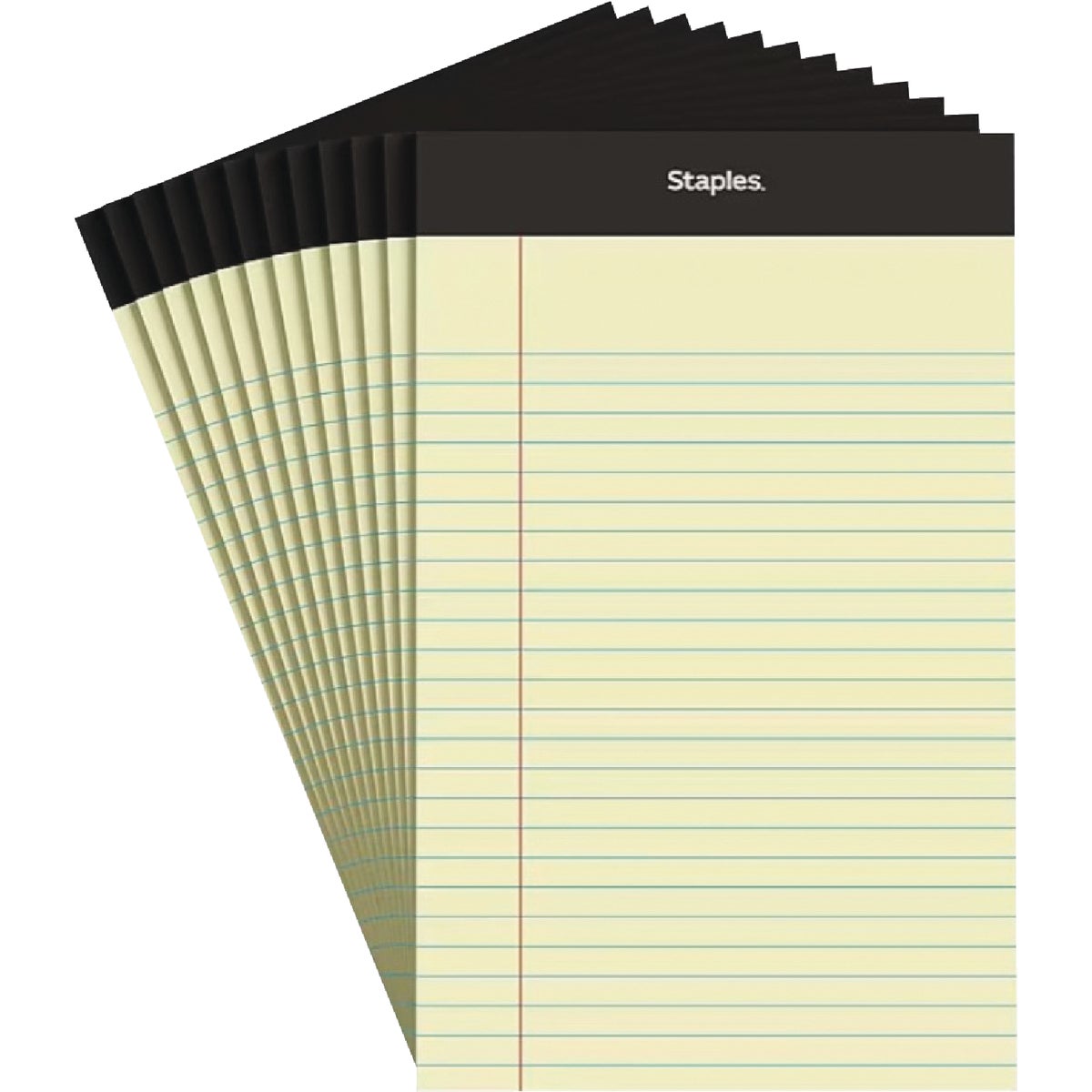 Staples 5 In. W. x 8 In. H. 50-Sheet Yellow Top Bound Legal Pad (12-Pack)