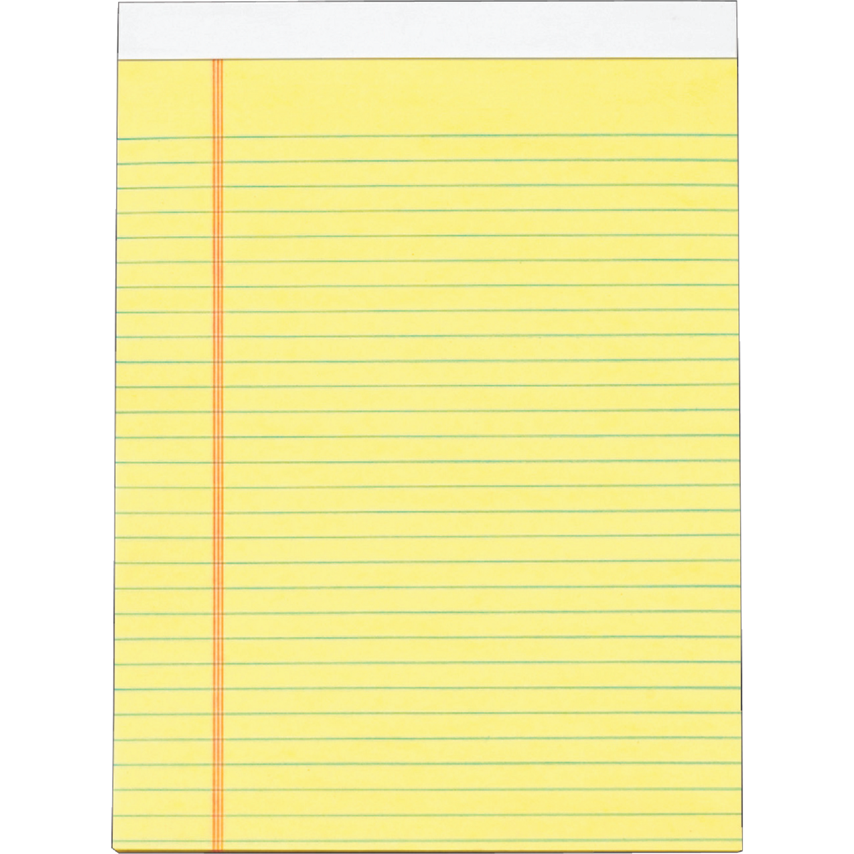 Staples 8-1/2 In. W. x 11 In. H. 50-Sheet Yellow Top Bound Legal Pad (12-Pack)