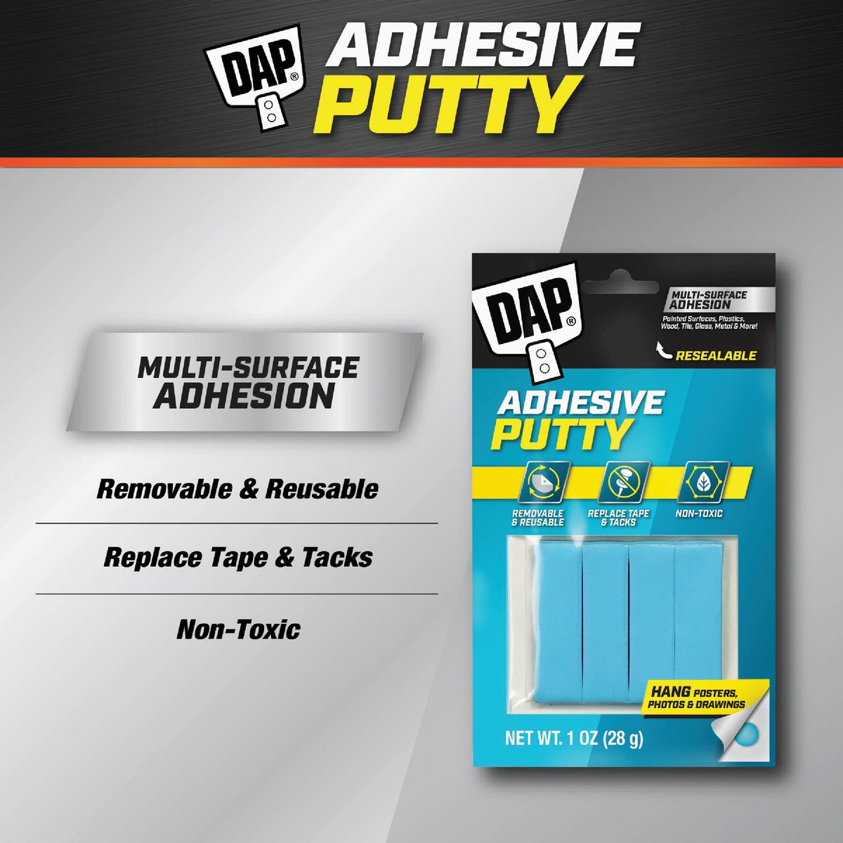 DAP RapidFuse Blue Stik 1 Oz. Blue Reusable Adhesive Putty Image 2