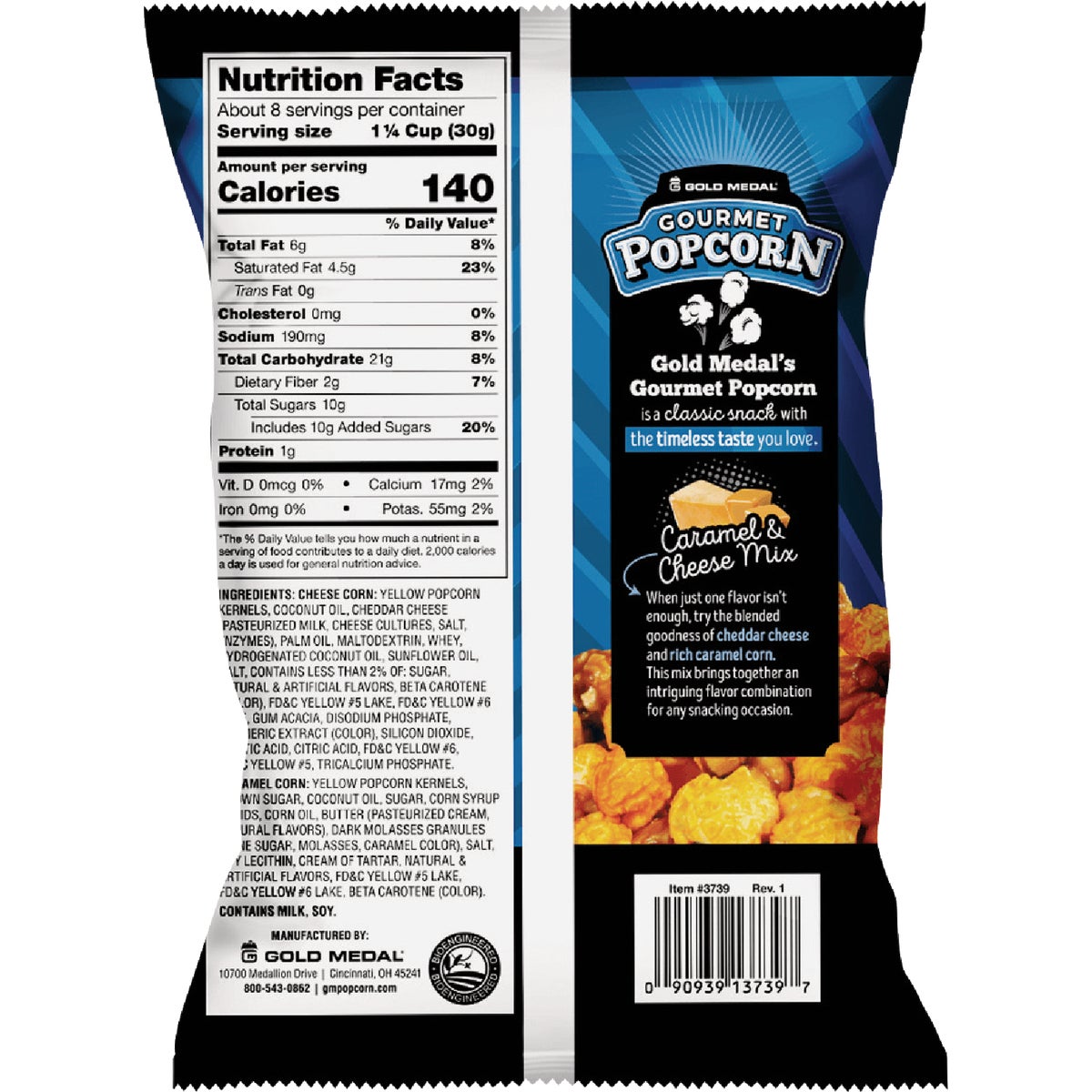 Gold Medal Gourmet 8.5 Oz. Caramel & Cheese Popcorn Mix Image 3