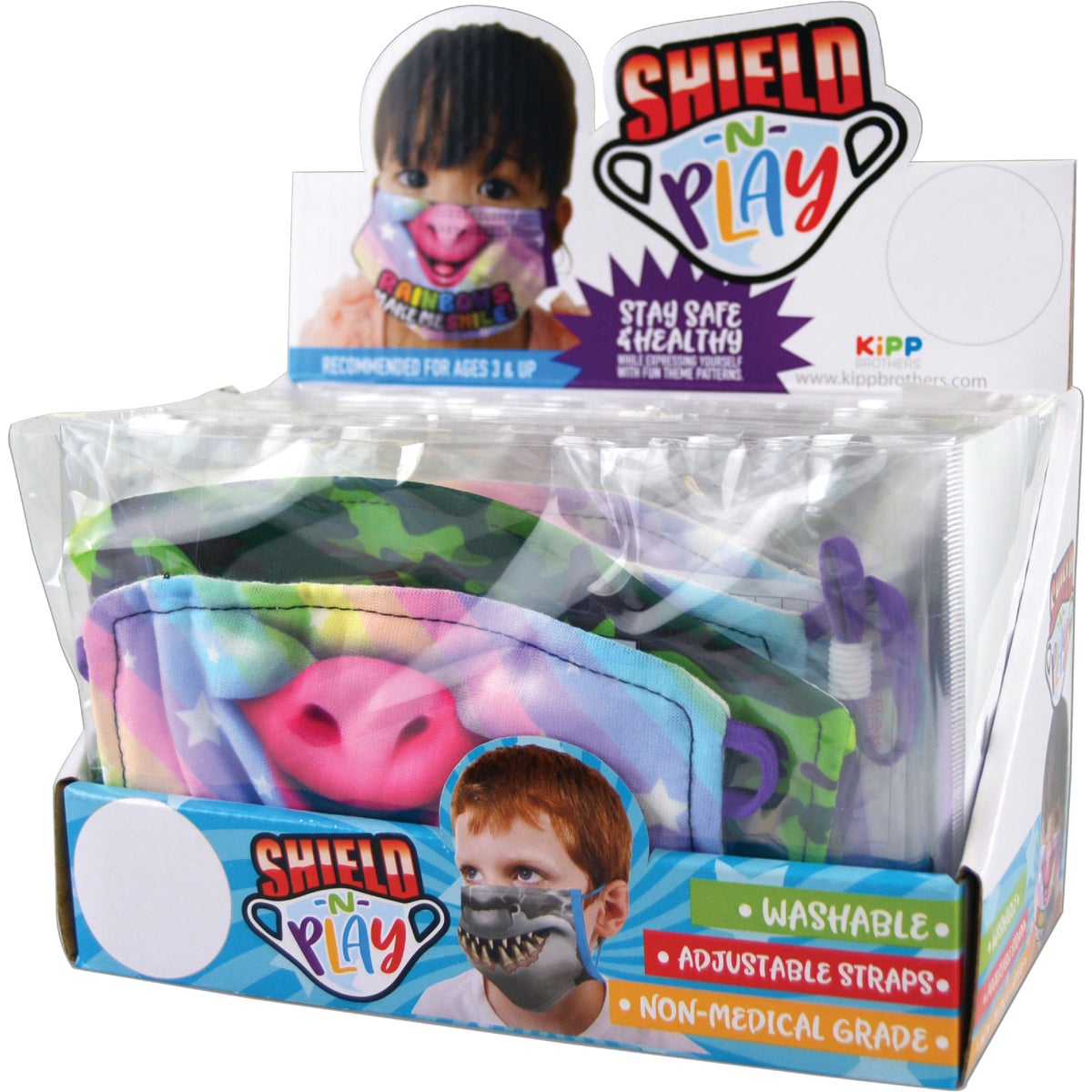 Novelty Shield-N-Play Washable Polyester Kids Mask