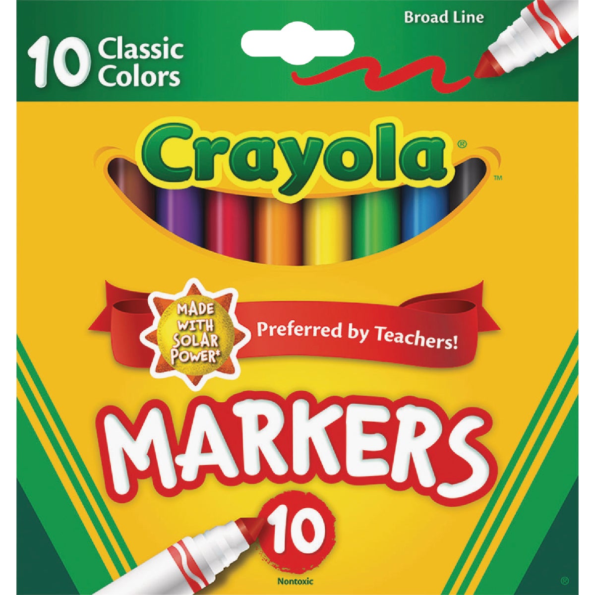 Crayola Assorted Color Broad Line Classic Markers (10-Count)