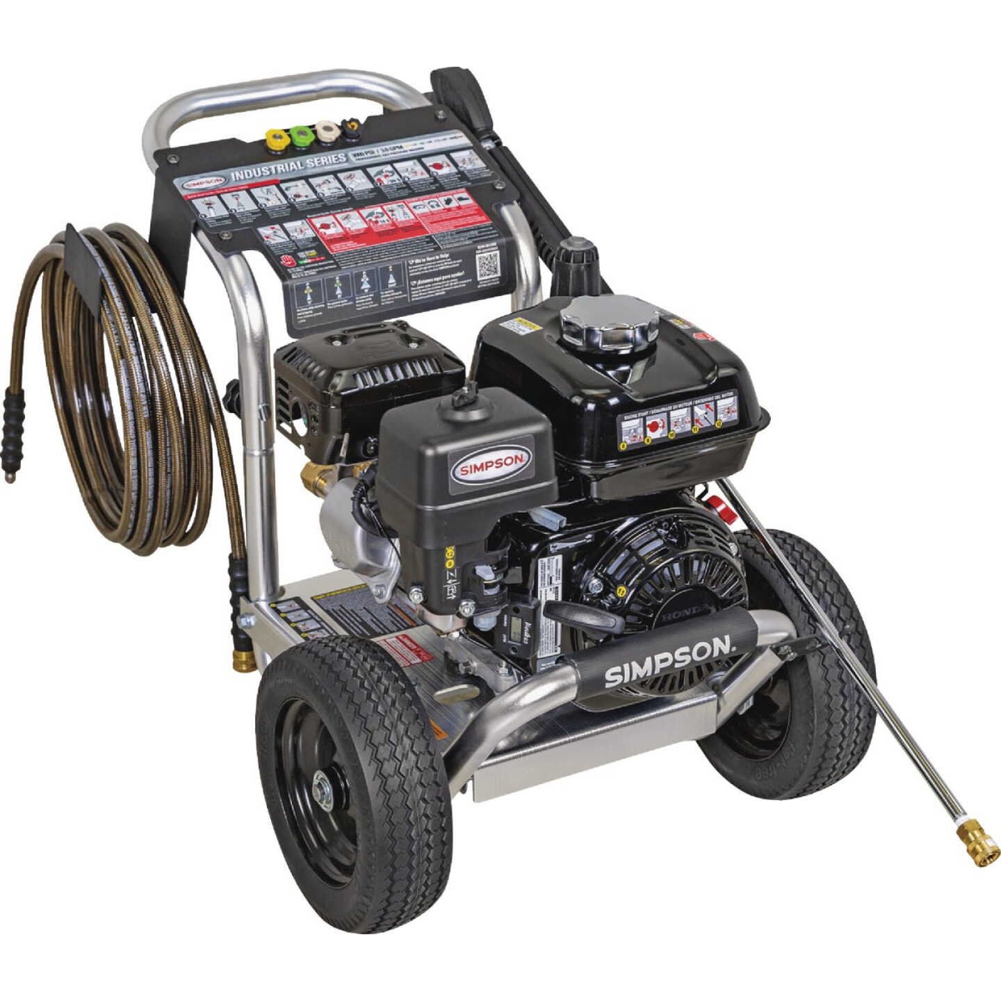 Simpson Pressure Washers 3000 PSI at 3.0 GPM HONDA GX200 with UDOR Triplex Pump Cold Water Gas Professional Pressure Washer Image 1
