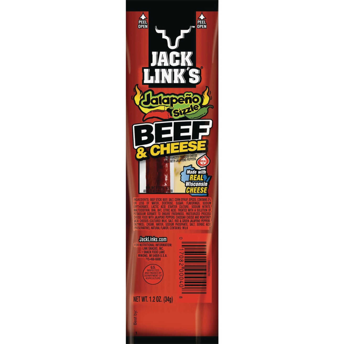 Jack Link's 1.2 Oz. Jalapeno & Teriyaki Meat & Cheese Snack Image 1