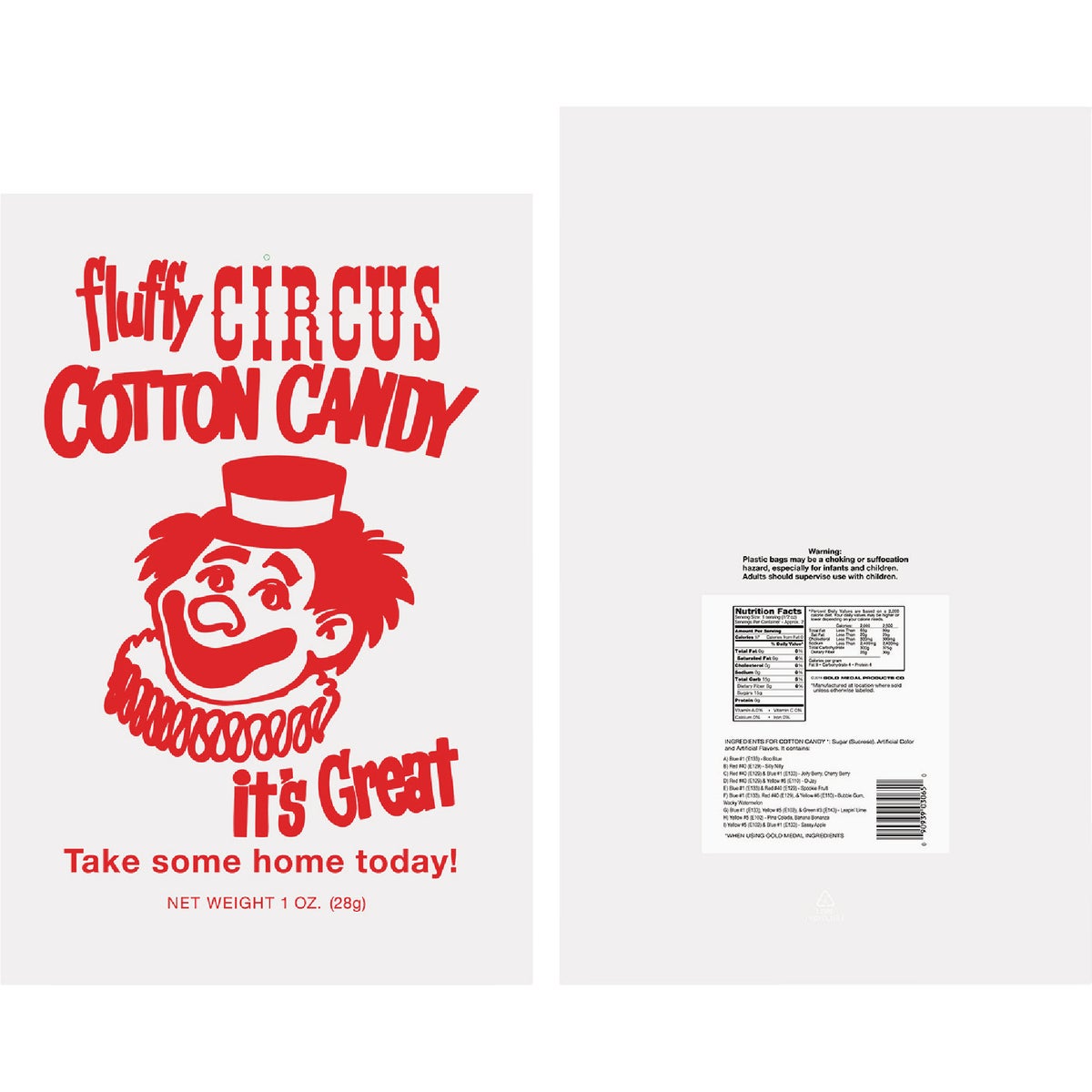 Gold Medal 12 In. x 18 In. Cotton Candy Poly Bags (1000/Case) Image 4