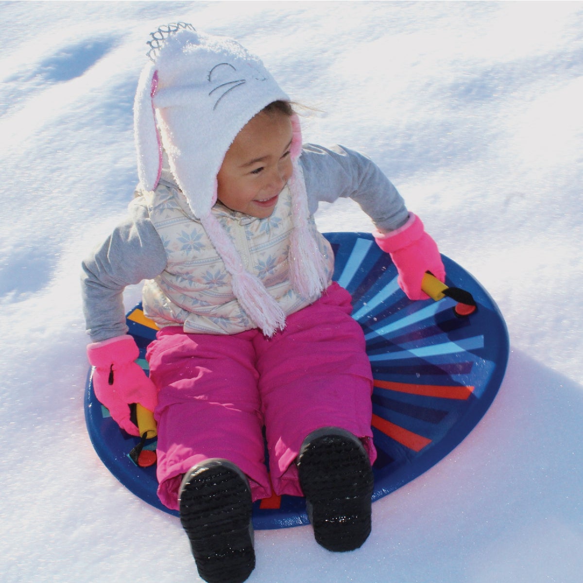 Flexible Flyer 26 In. Dia. Blue Foam Saucer Sled Image 3