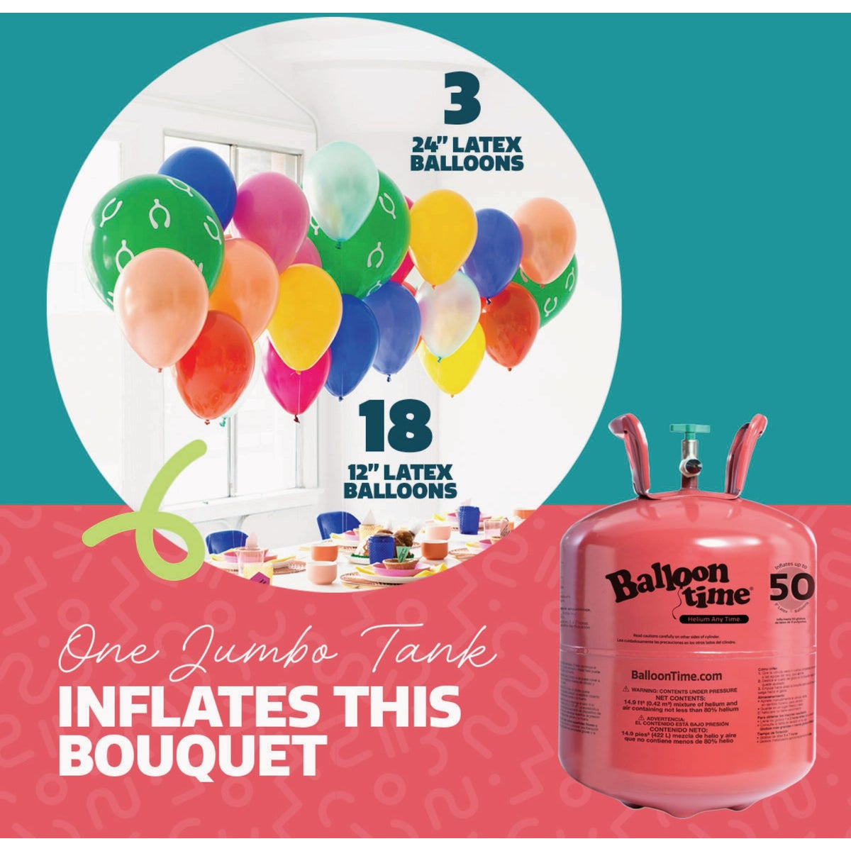 Balloon Time Jumbo Helium Tank Image 5