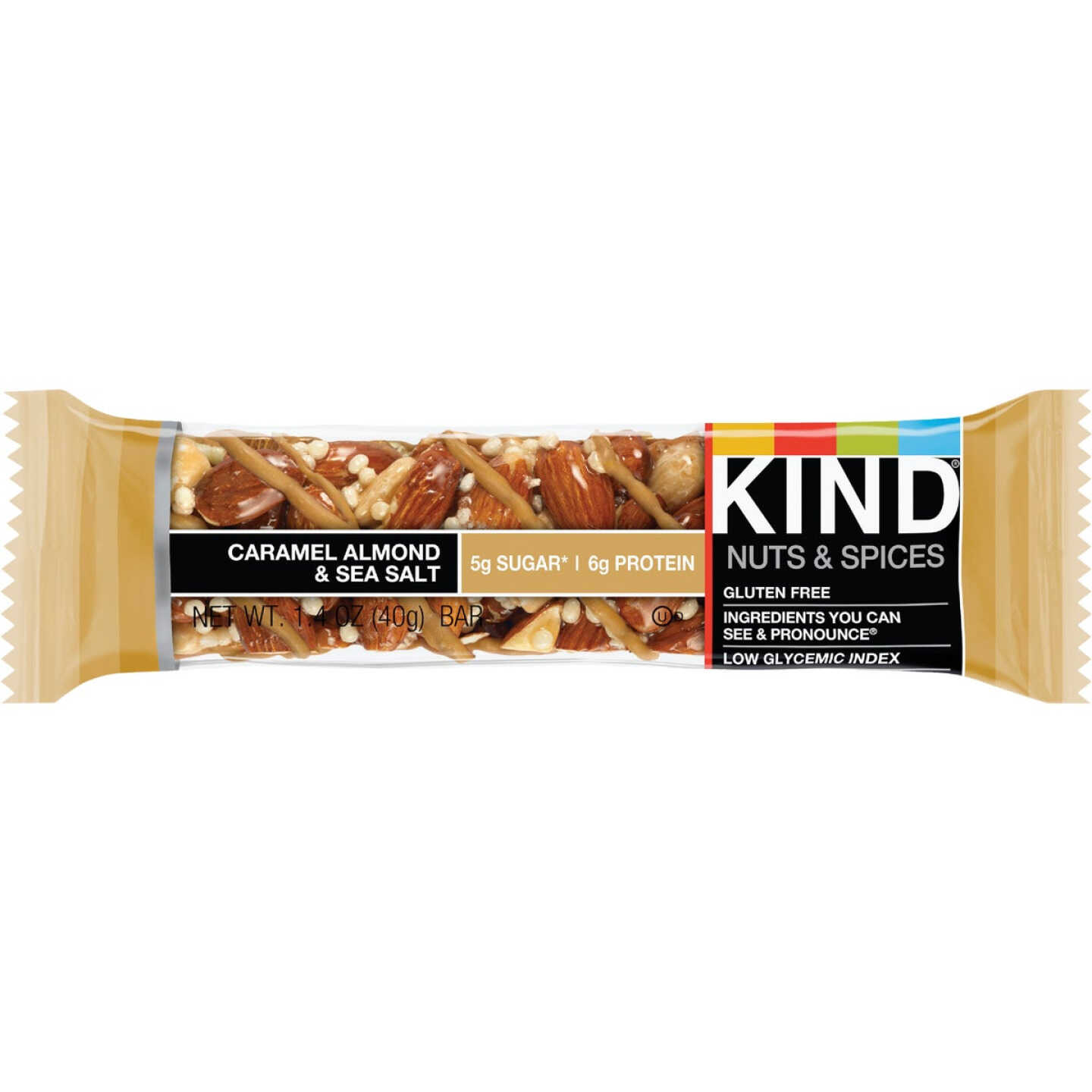 Kind Caramel, Almond, & Sea Salt 1.4 Oz. Nutrition Bar Image 1