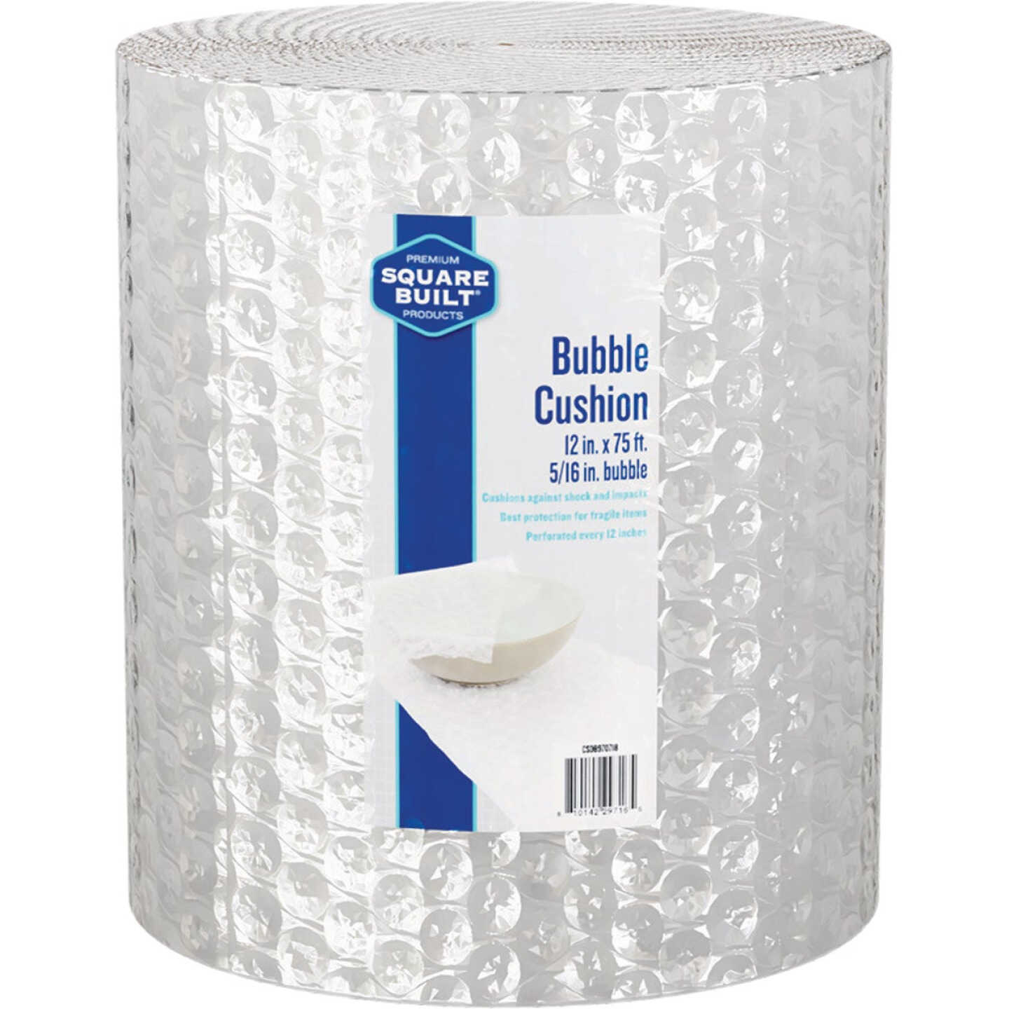 Square Built 12 In. x 75 Ft. x 5/16 In. Thick Bubble Cushion Wrap Image 1