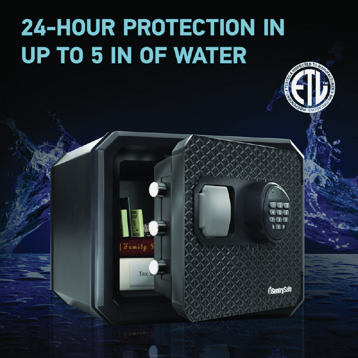 SentrySafe 0.8 Cu. Ft. Fire & Waterproof Digital Safe Image 3