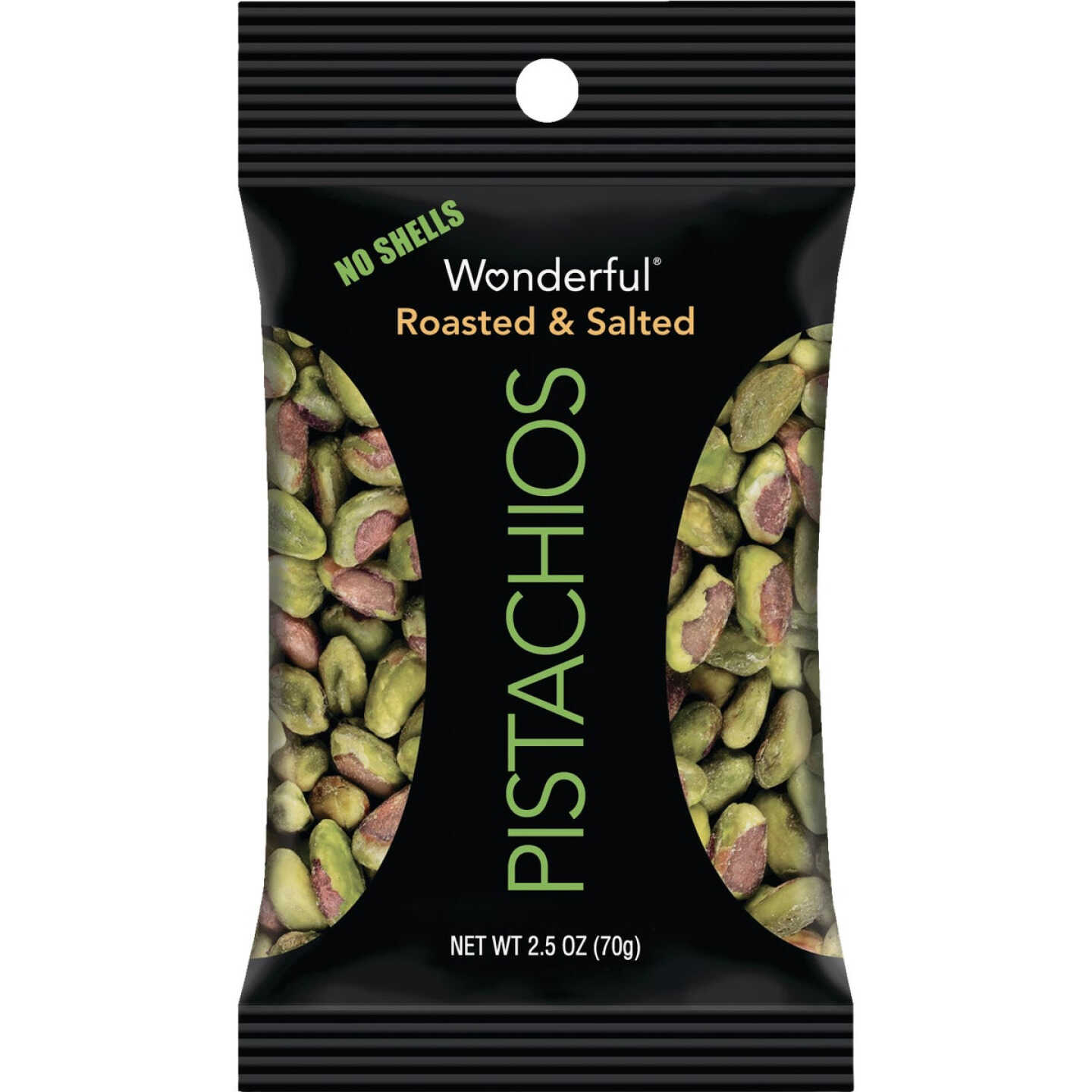 Wonderful 2.5 Oz. Roasted Shelled Pistachios Image 1