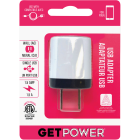 GetPower Single USB to AC White Wall Adapter Charger Image 1