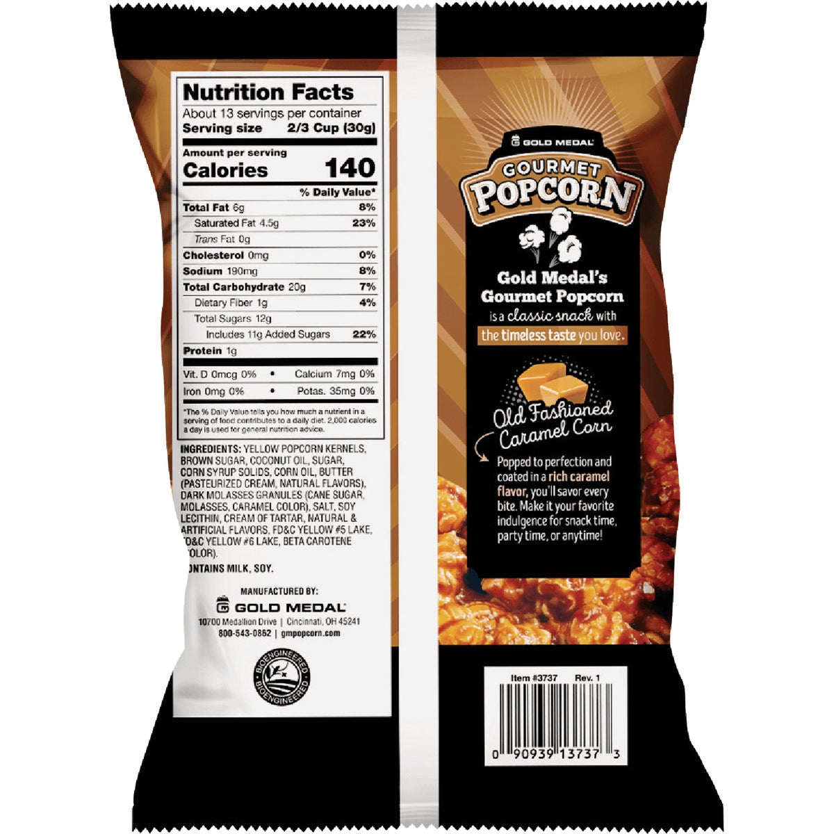 Gold Medal Gourmet 13.3 Oz. Old Fashioned Caramel Corn Image 3