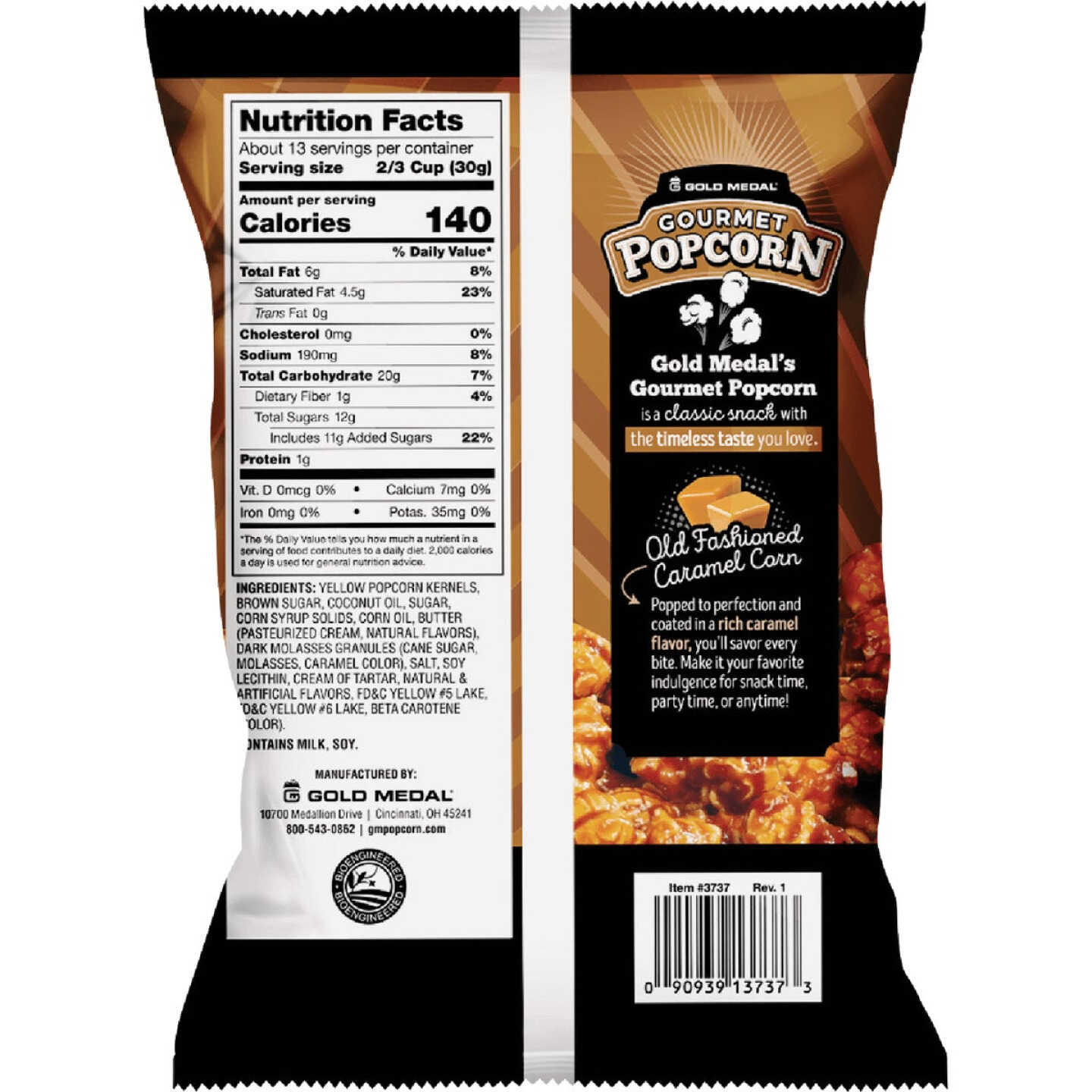 Gold Medal Gourmet 13.3 Oz. Old Fashioned Caramel Corn Image 3