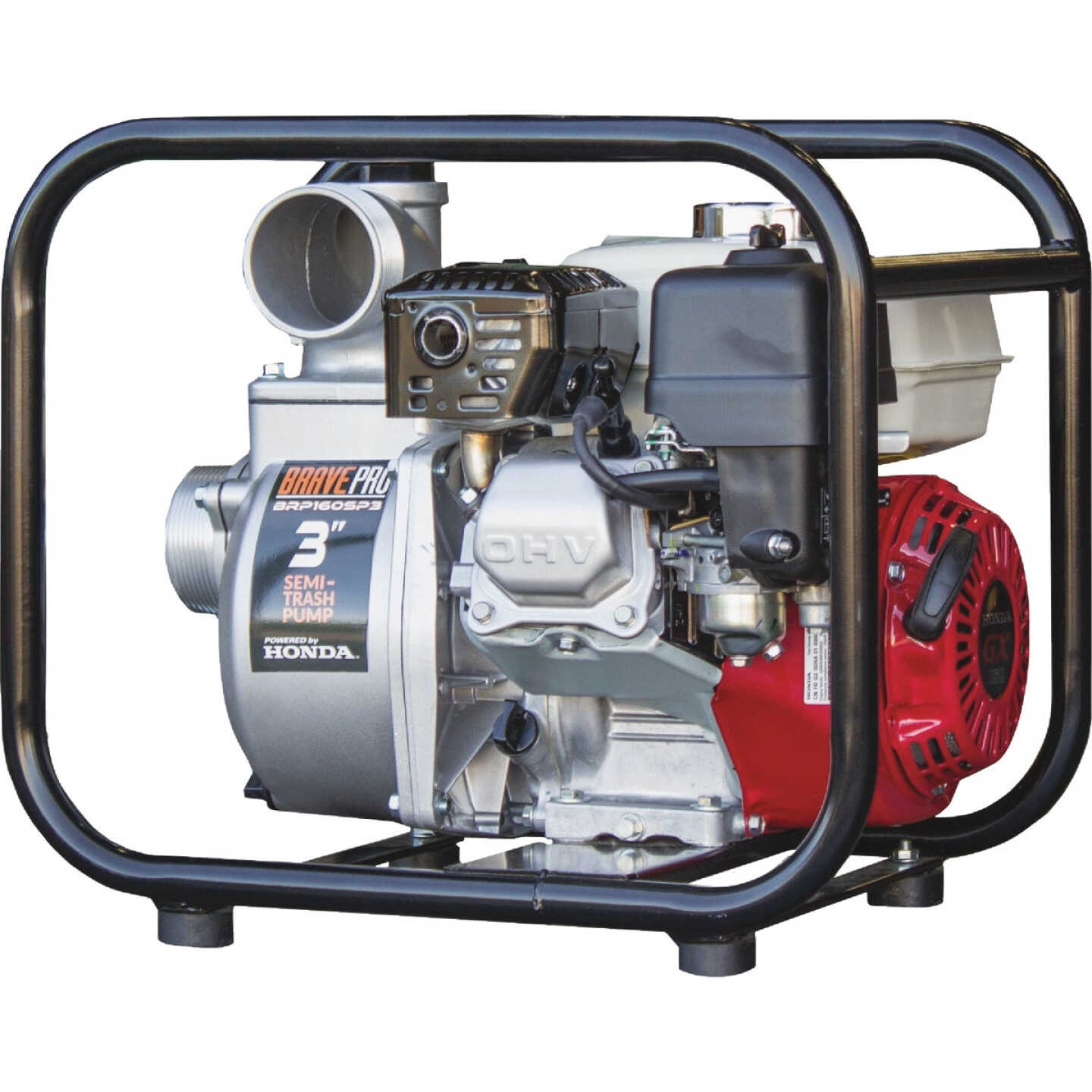 Brave 3 In. Semi-Trash Pump with Honda GX160 Image 2