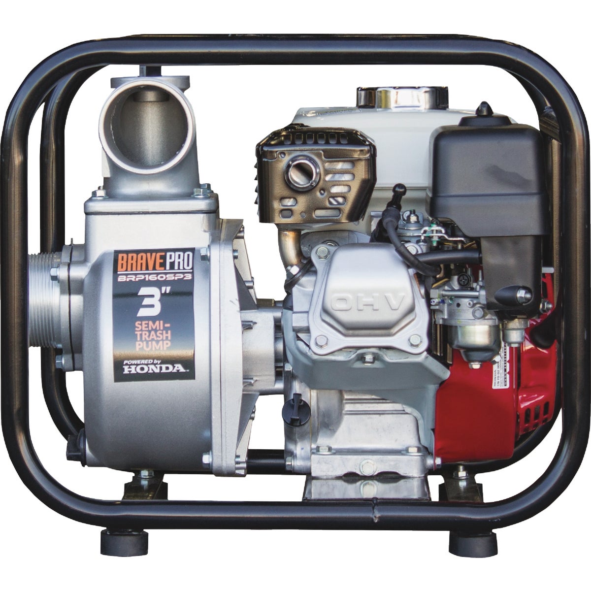 Brave 3 In. Semi-Trash Pump with Honda GX160 Image 1