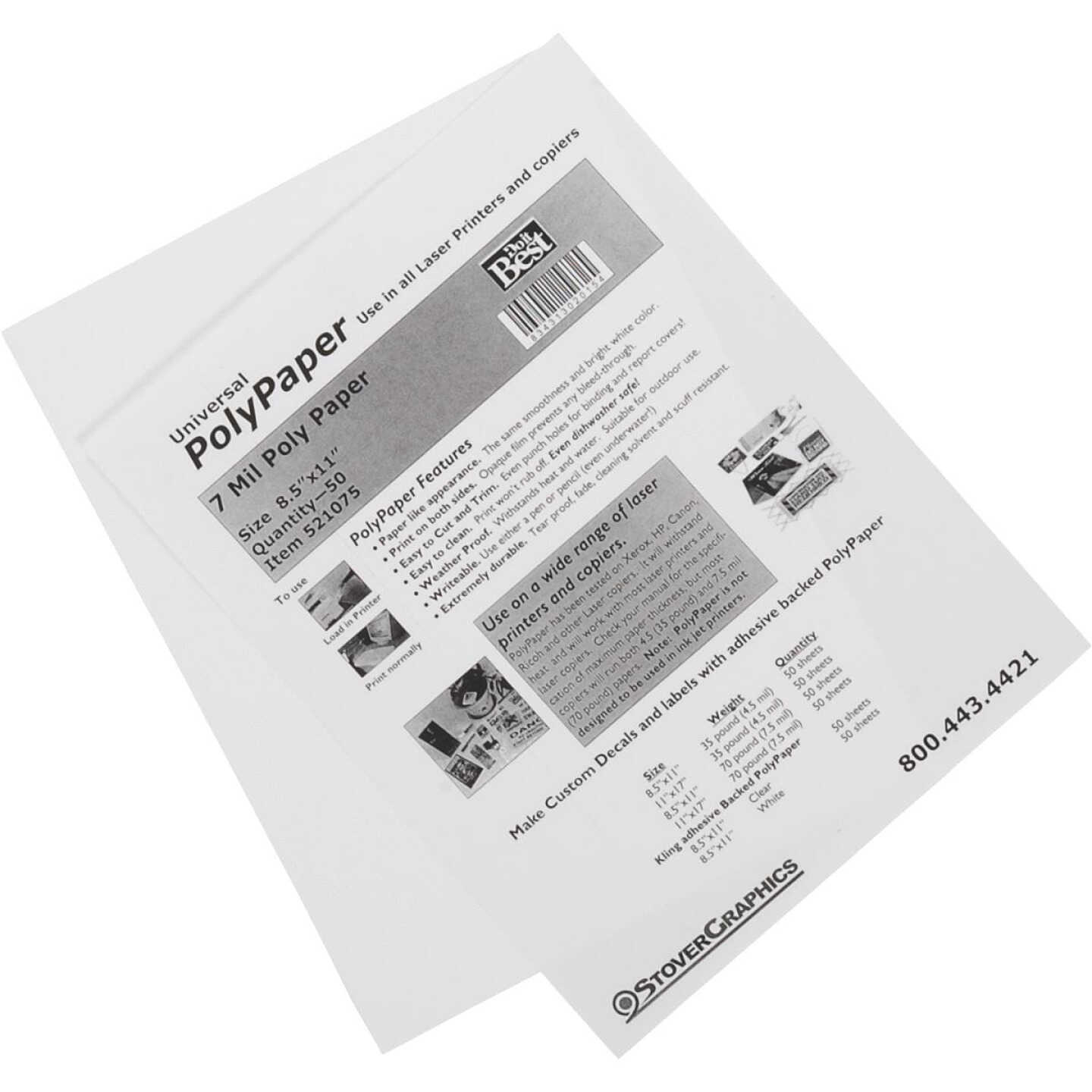 8.5X11 50PK POLY PAPER Image 2