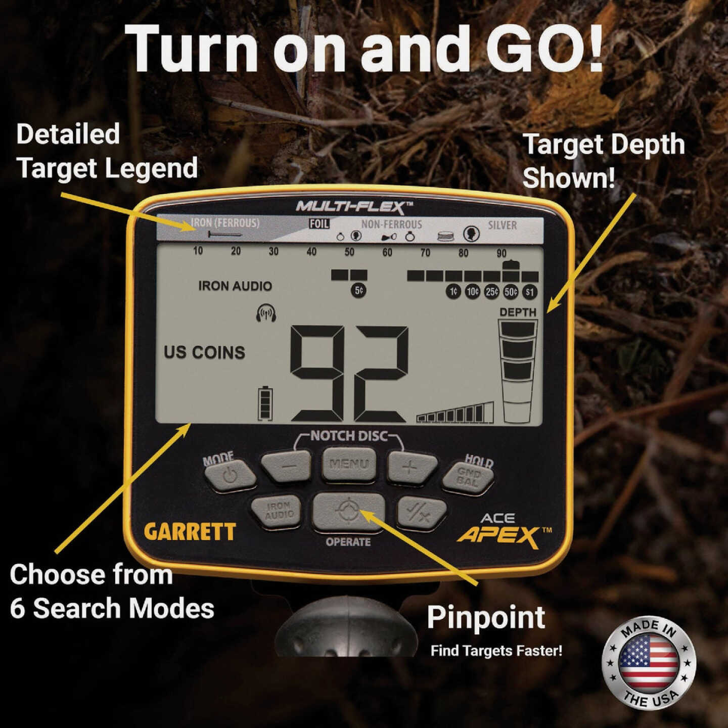 Garrett ACE APEX Metal Detector Image 5