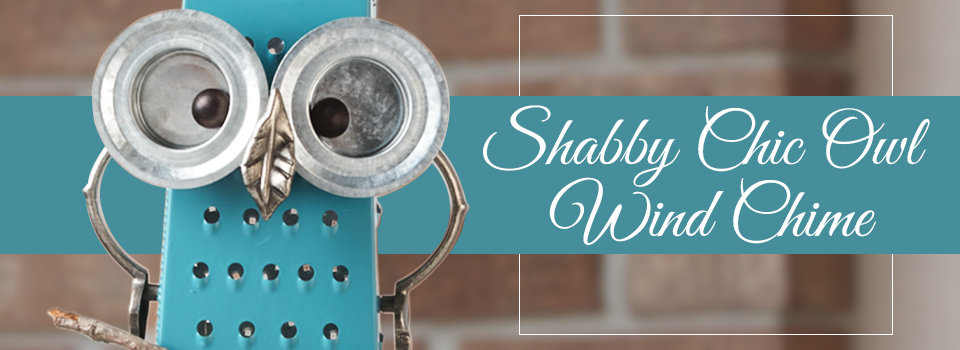 DIY Shabby Chic Owl Wind Chime